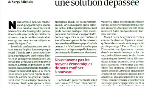 Tribune Les Echos Covid